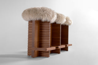 Cicely Counter Stool Caramel Sheepskin, image 4