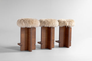 Cicely Counter Stool Caramel Sheepskin, image 7