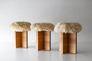 Cicely Dining Stool Sheepskin, Image 3
