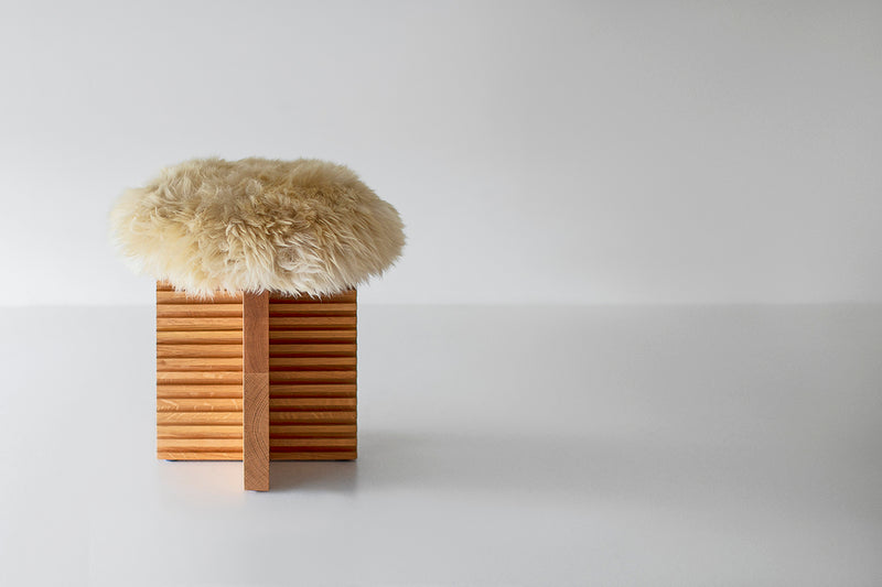 Cicely Dining Stool Sheepskin, Image 4