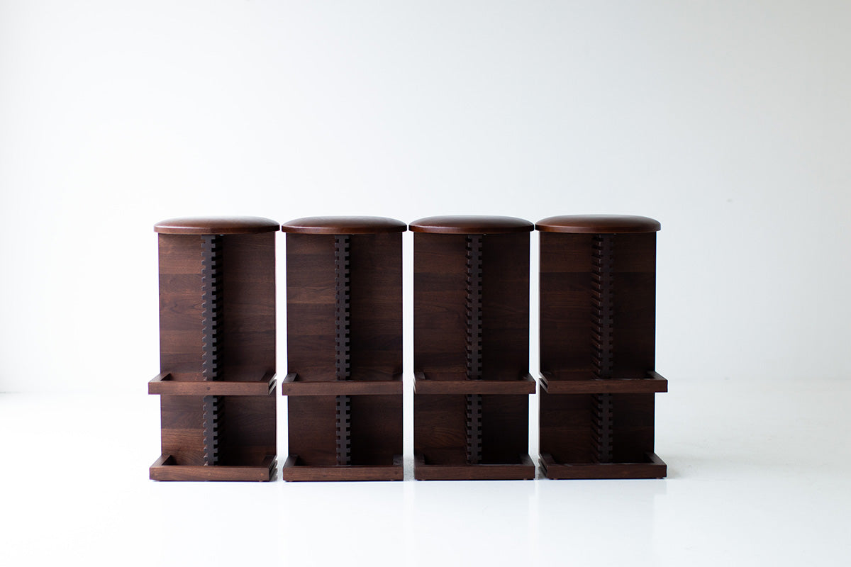Cicely Modern Walnut Barstools for Bertu Home - 5823