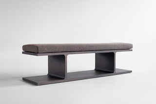 Contemporary Parker Bench Warm Slate, image 01