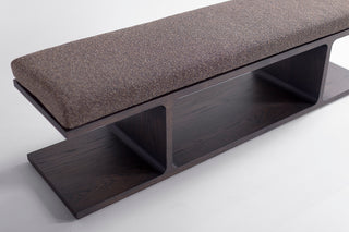 Contemporary Parker Bench Warm Slate, image 02