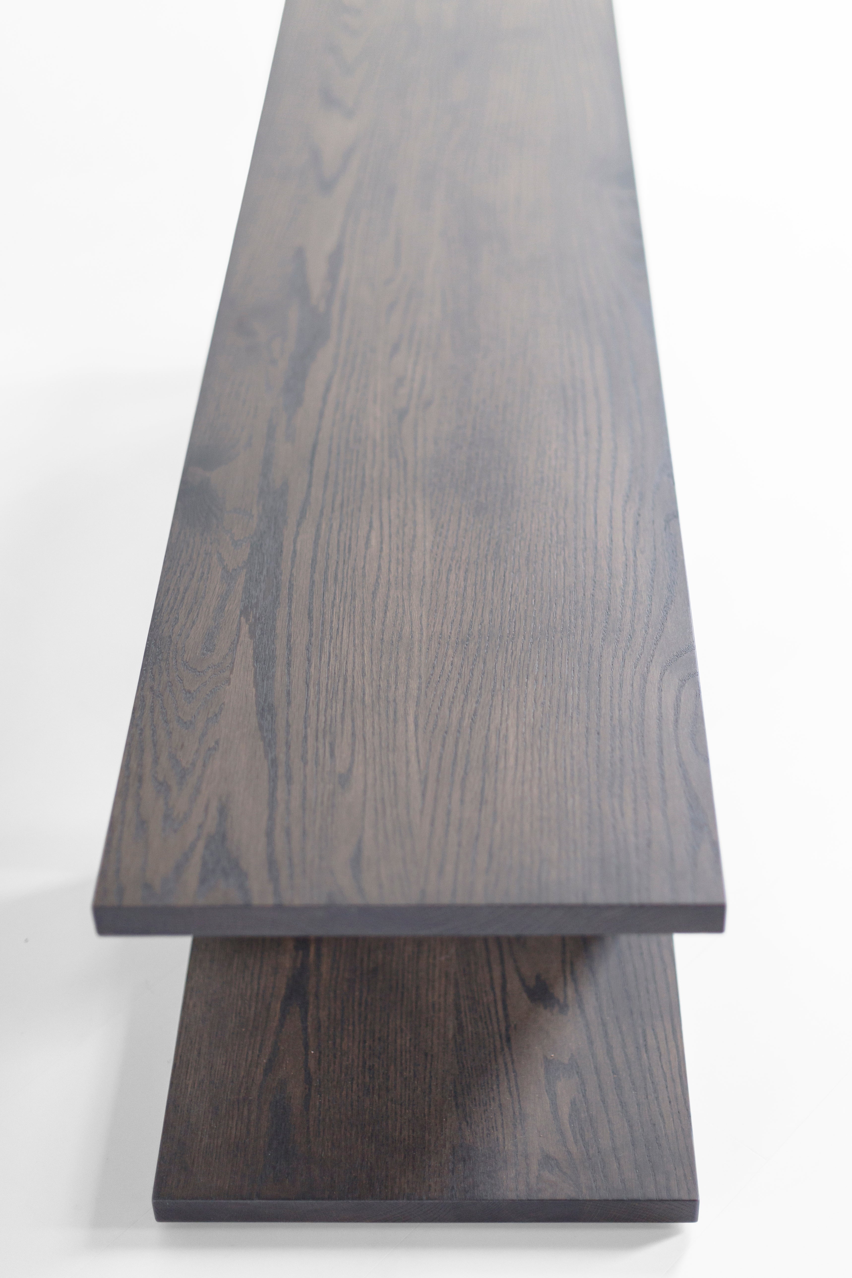 Contemporary Parker Bench in Warm Slate - 4426