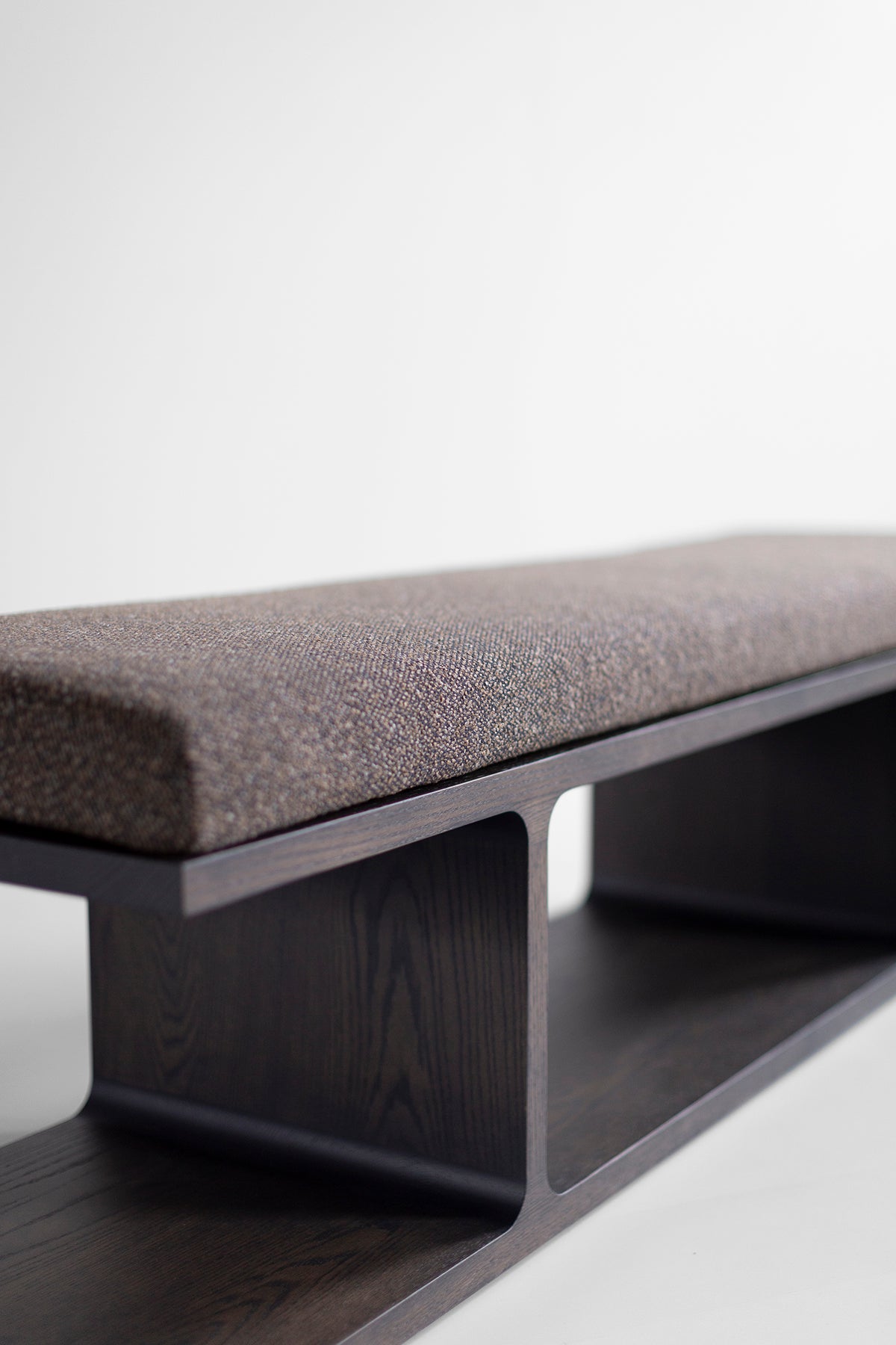 Contemporary Parker Bench in Warm Slate - 4426