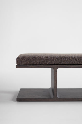 Contemporary Parker Bench Warm Slate, image 09