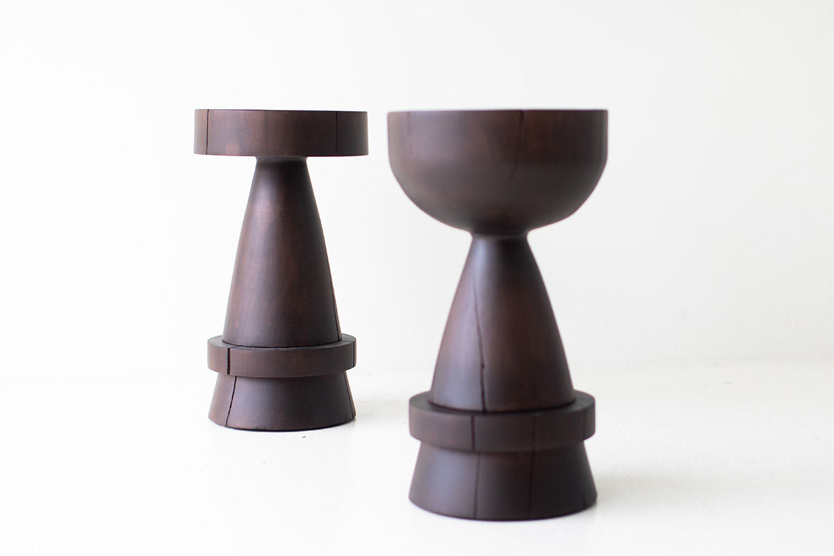 Counter Stool In Walnut - The Boca Uno for Bertu Home - 1824