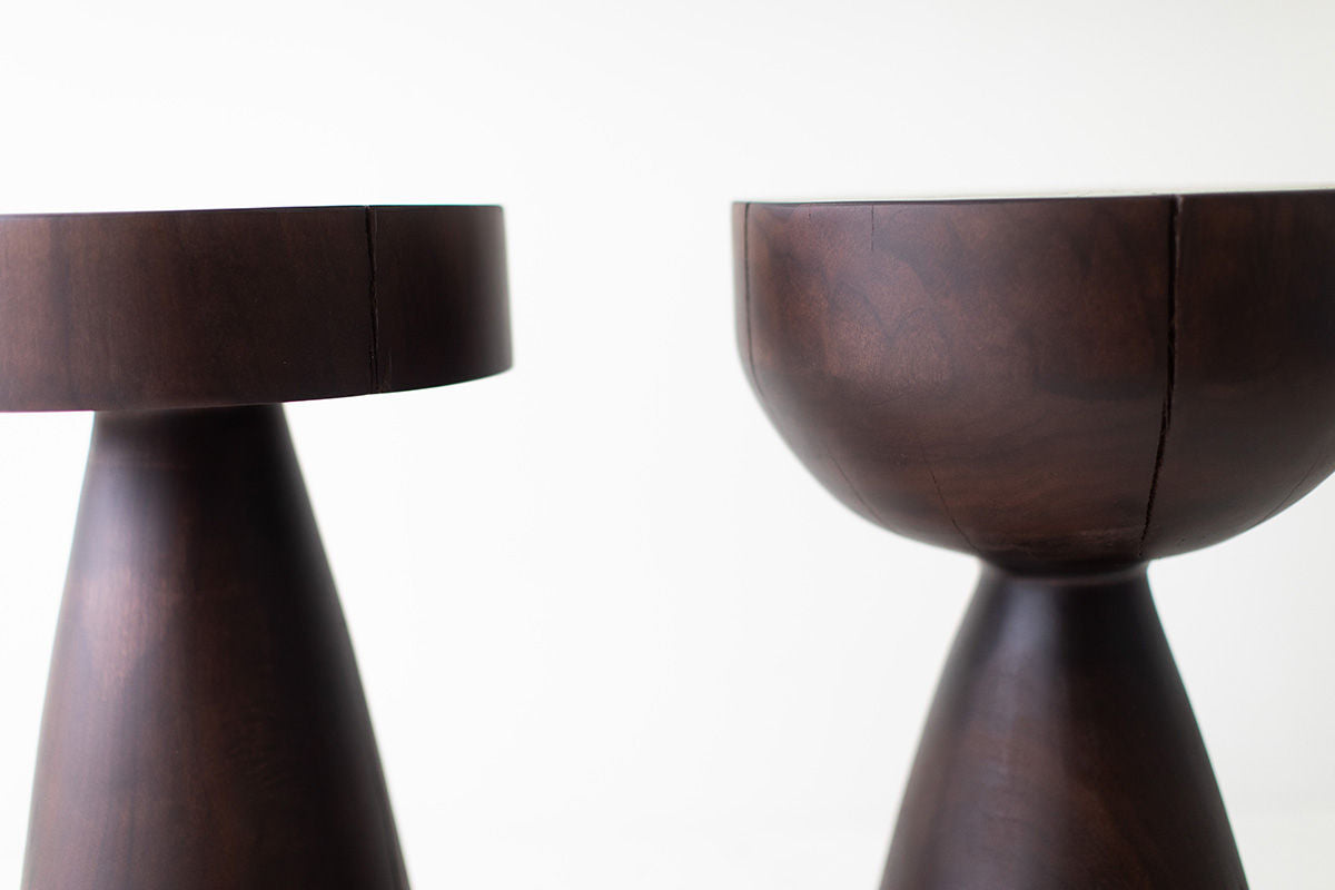 Counter Stool In Walnut - The Boca Uno for Bertu Home - 1824