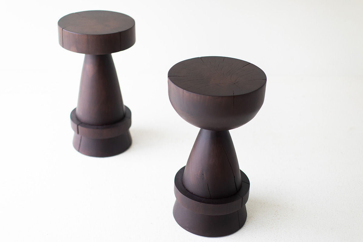 Counter Stool In Walnut - The Boca Uno for Bertu Home - 1824