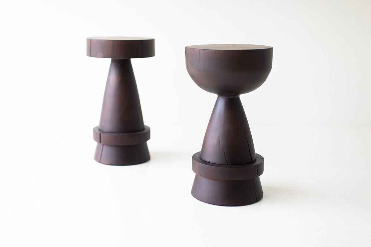 Counter Stool In Walnut - The Boca Uno for Bertu Home - 1824