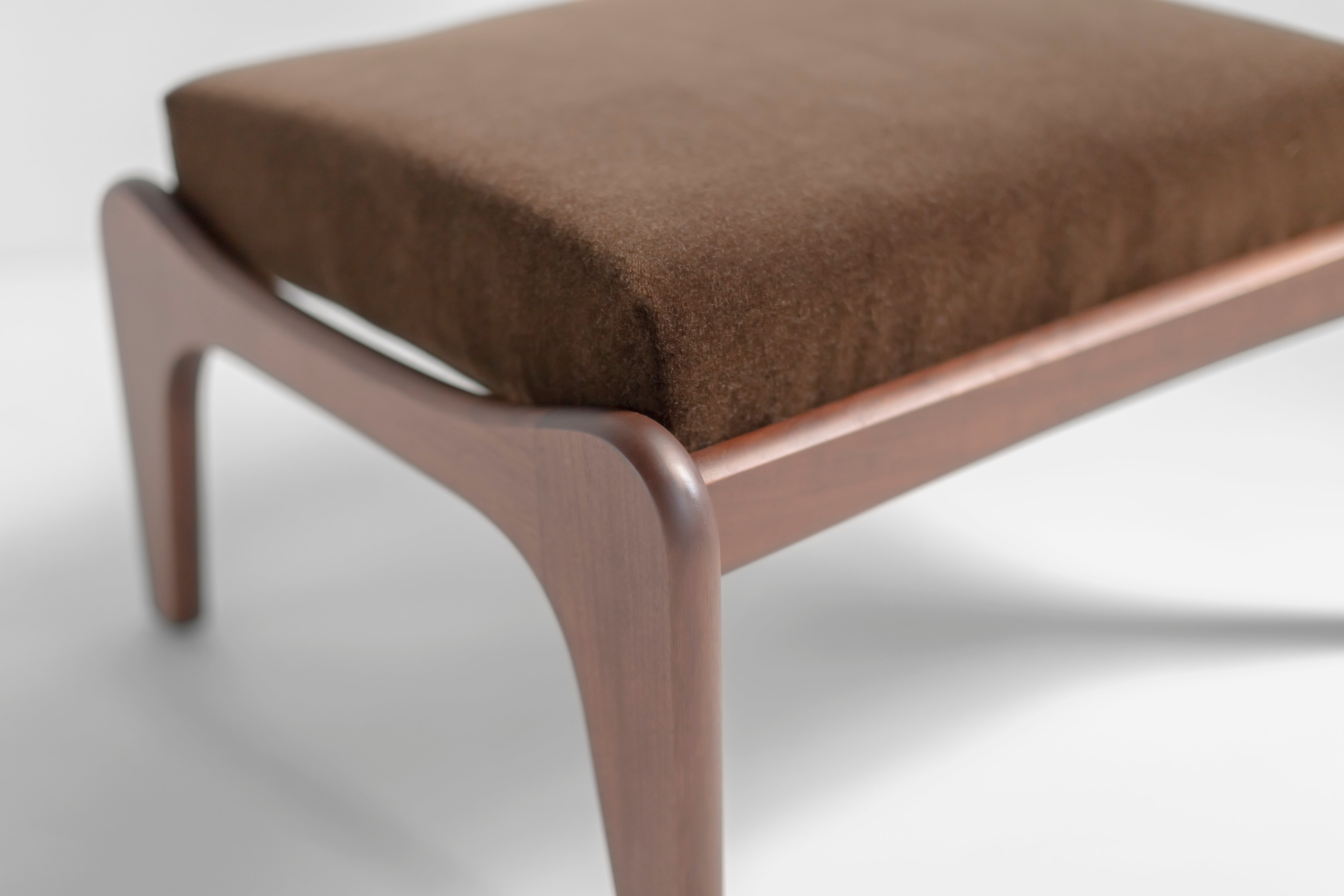 Craft Modern Walnut Ottoman - 2317