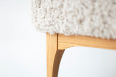 Modern luxury Nantucket shearling lounge chair by Craft Associates® styled in a modern living room