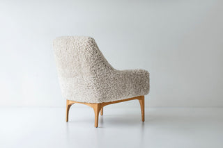 Craft Associates Nantucket Lounge Chair in Shearling, image 8