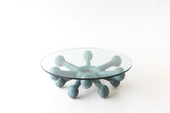Craft Associates bronze coffee table shown from above