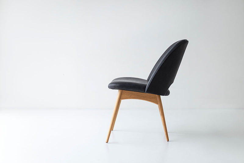 Angled view of a Craft Executive chair showing its handcrafted joinery