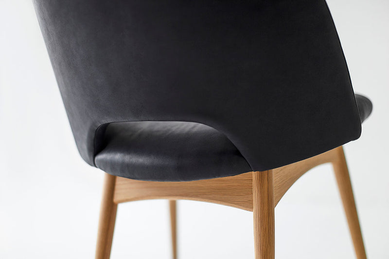 Overhead view of an executive side chair seat