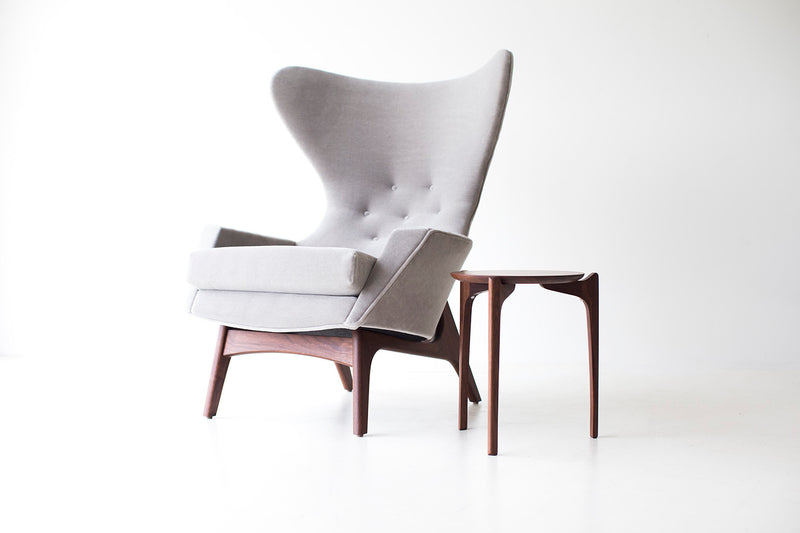 Craft Associates stacking tables in a mid-century modern vignette