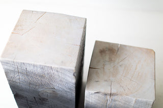 Tops of the Drift finish maple stumps