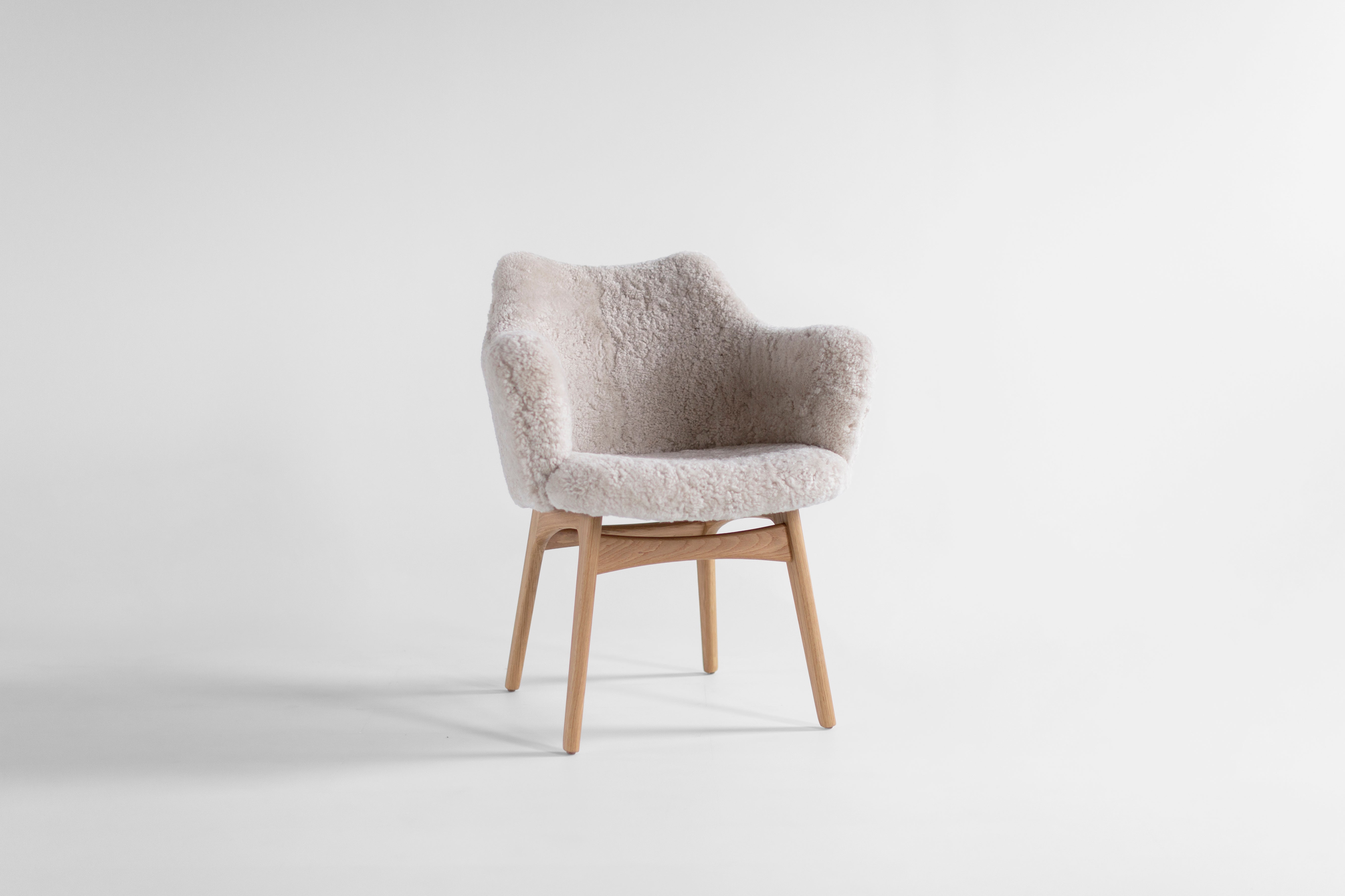 Executive Dining Chair In Fur - 2501