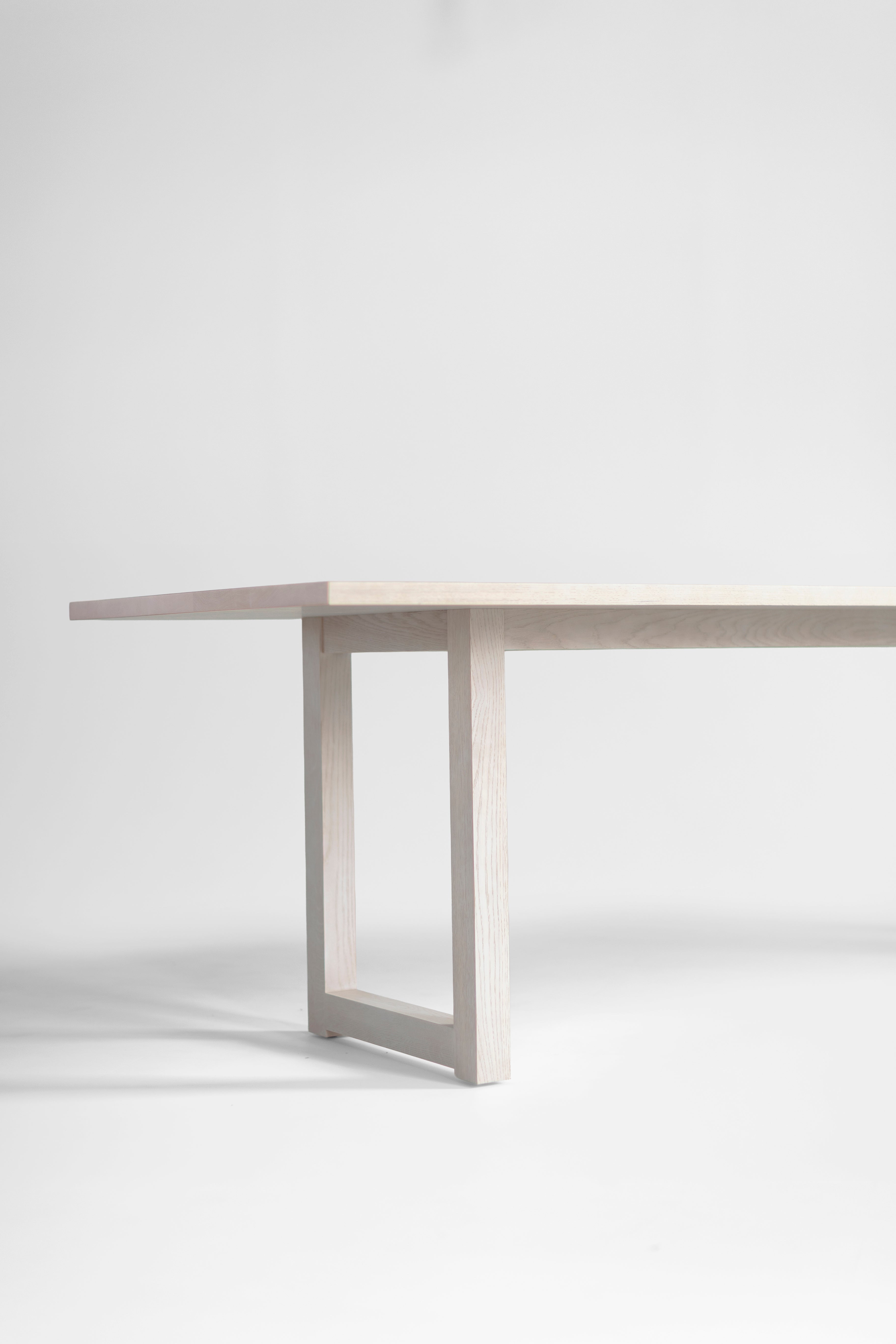 Harvest Dining Table in Pickled White Oak - 1626