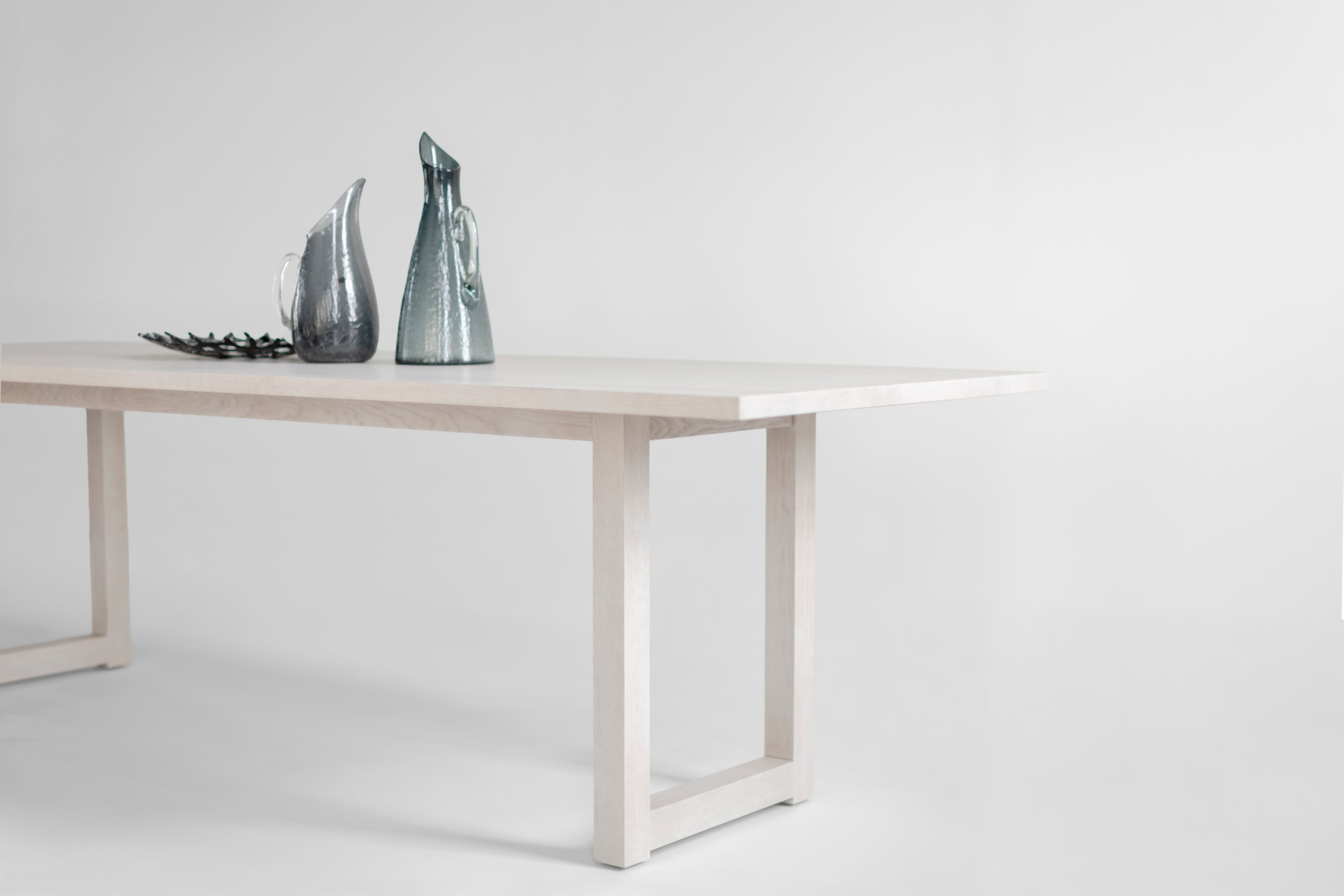 Harvest Dining Table in Pickled White Oak - 1626