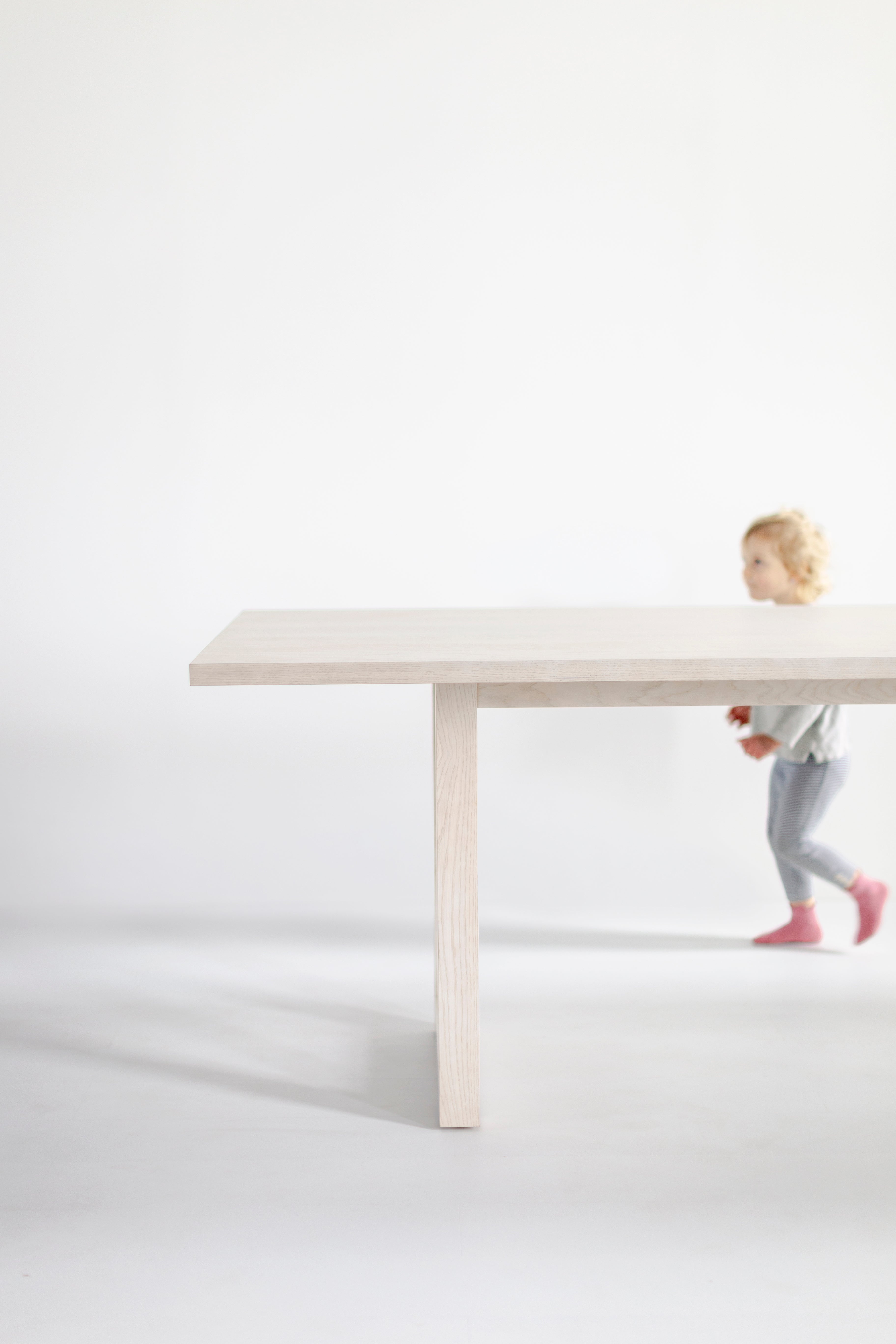 Harvest Dining Table in Pickled White Oak - 1626