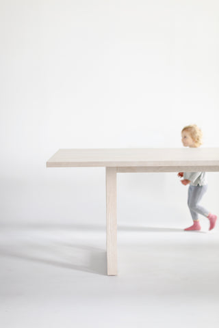 Harvest Dining Table Pickled White Oak, image 7