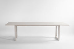 Overhead view of a Harvest dining table showing the tabletop surface