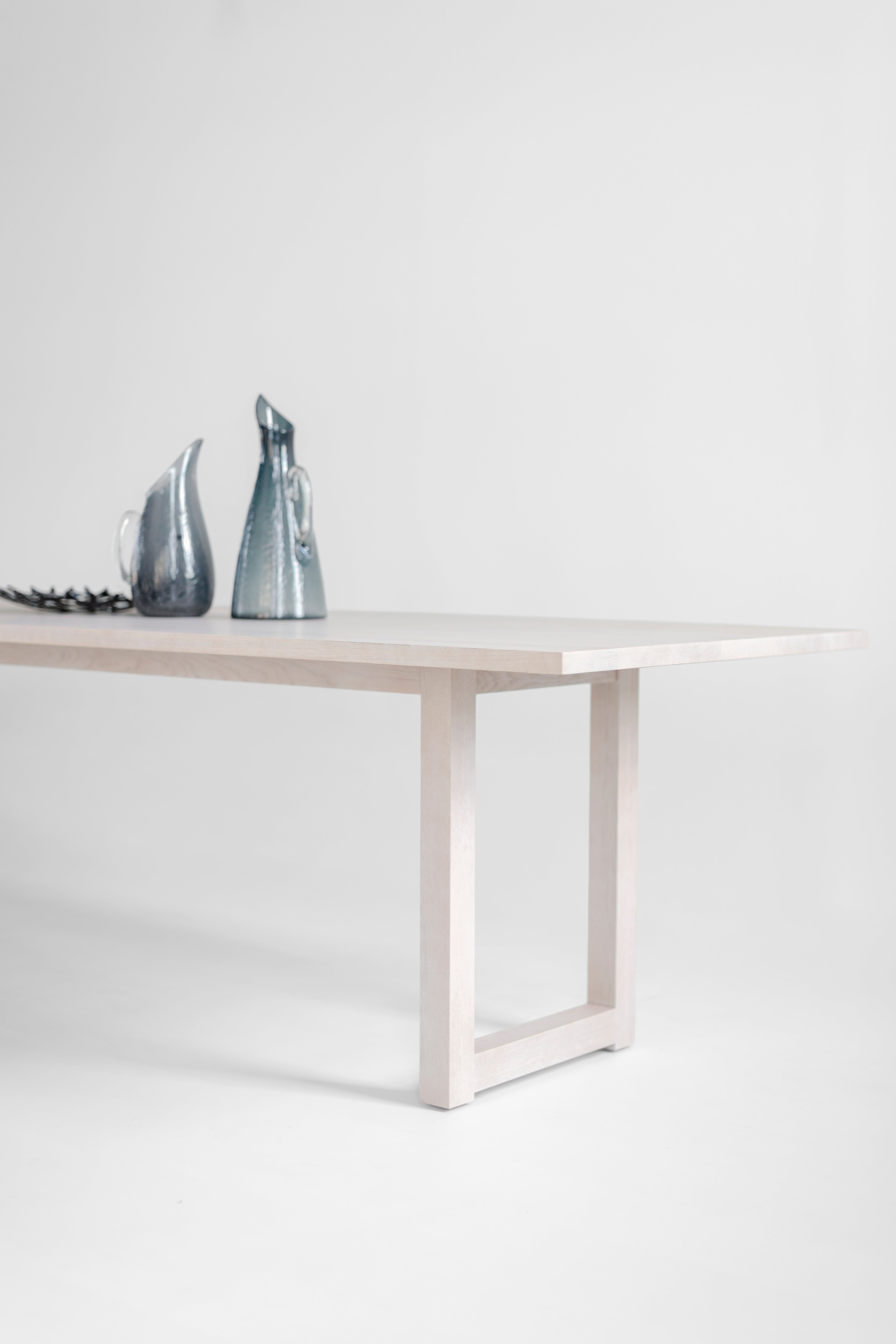 Harvest Dining Table in Pickled White Oak - 1626