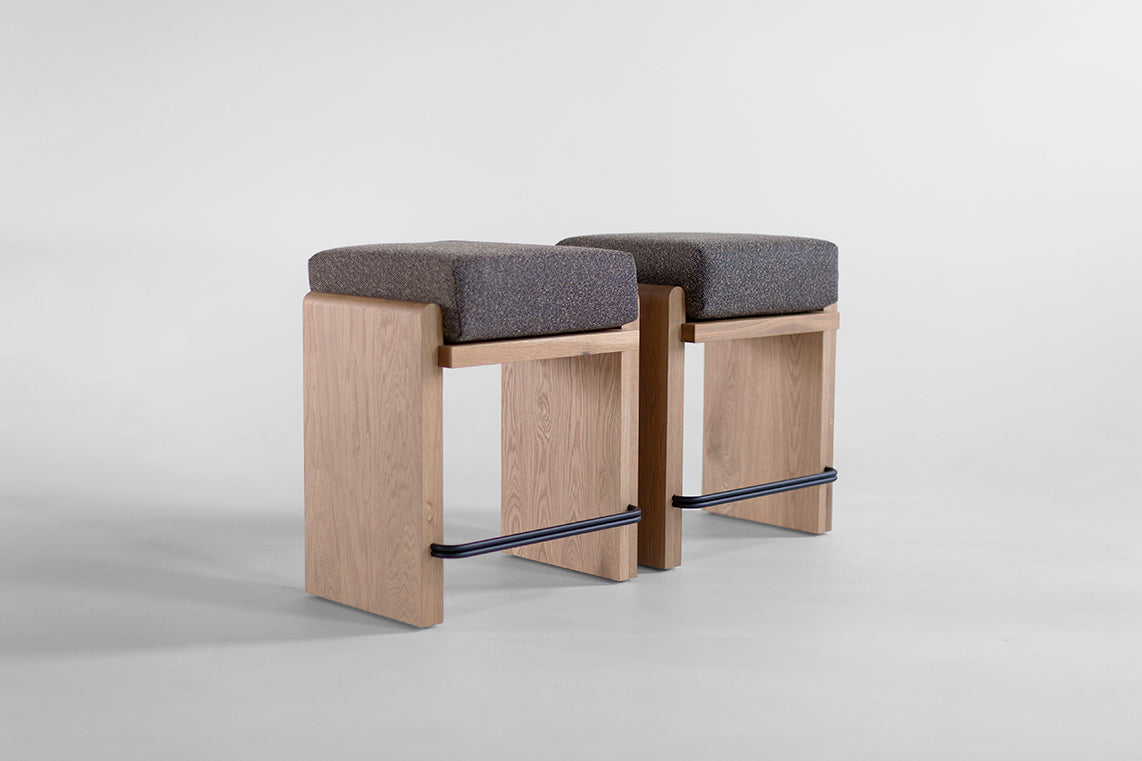 Iris Modern Counter Stool in White Oak - 5826