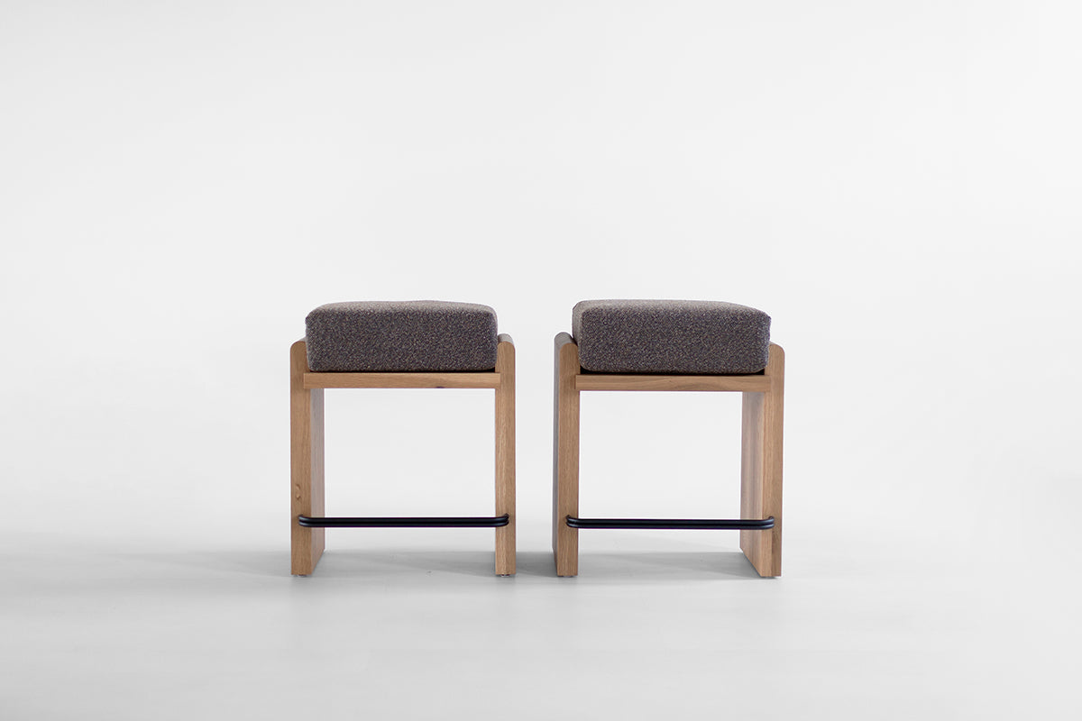 Iris Modern Counter Stool in White Oak - 5826