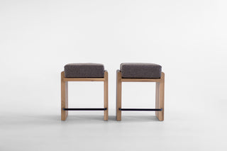 Iris Modern Counter Stool White Oak, image 3