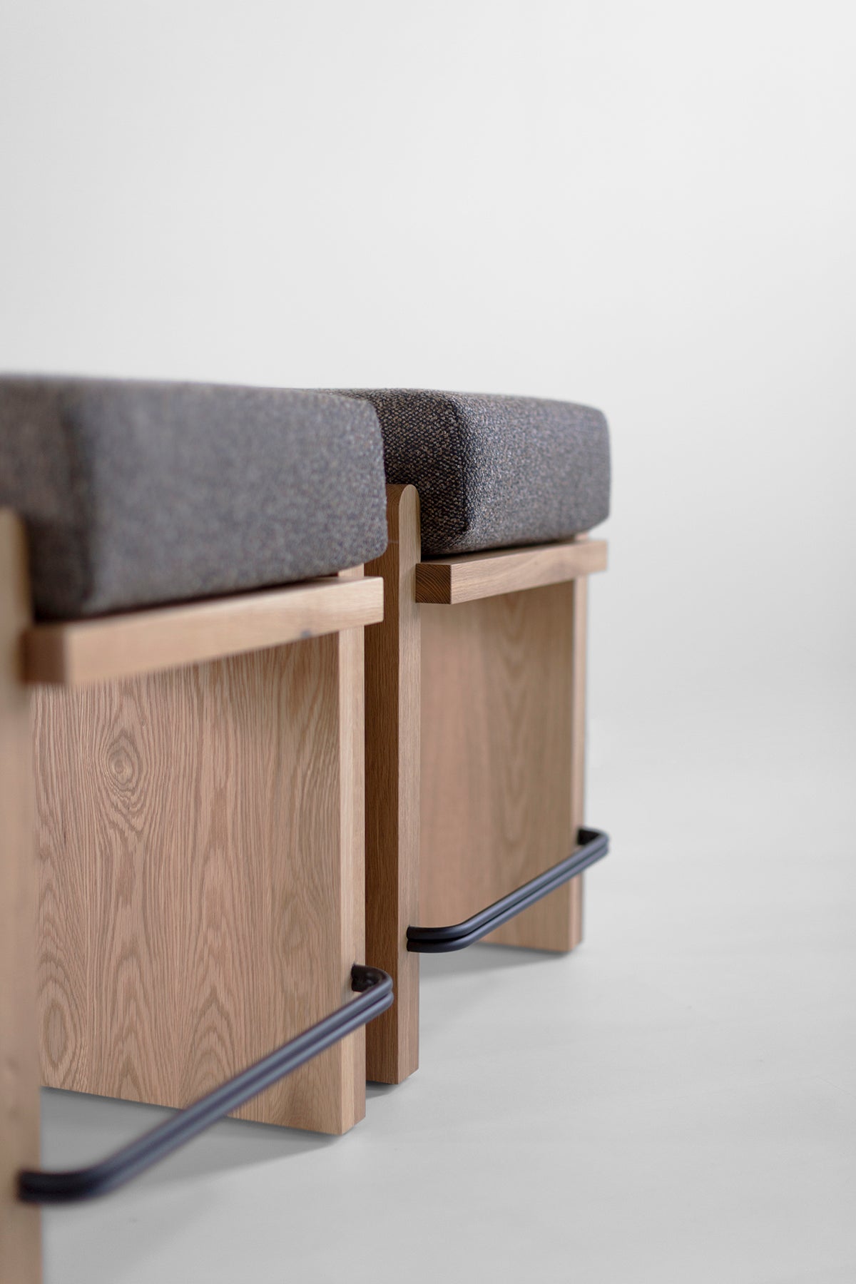 Iris Modern Counter Stool in White Oak - 5826