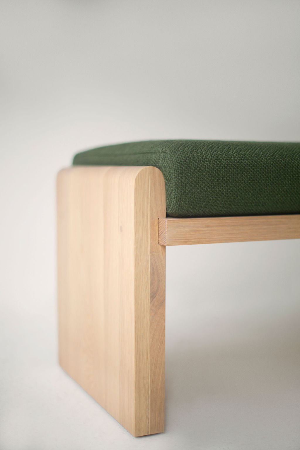 Iris Modern Bench In Bleached Oak for Bertu Home - 2424