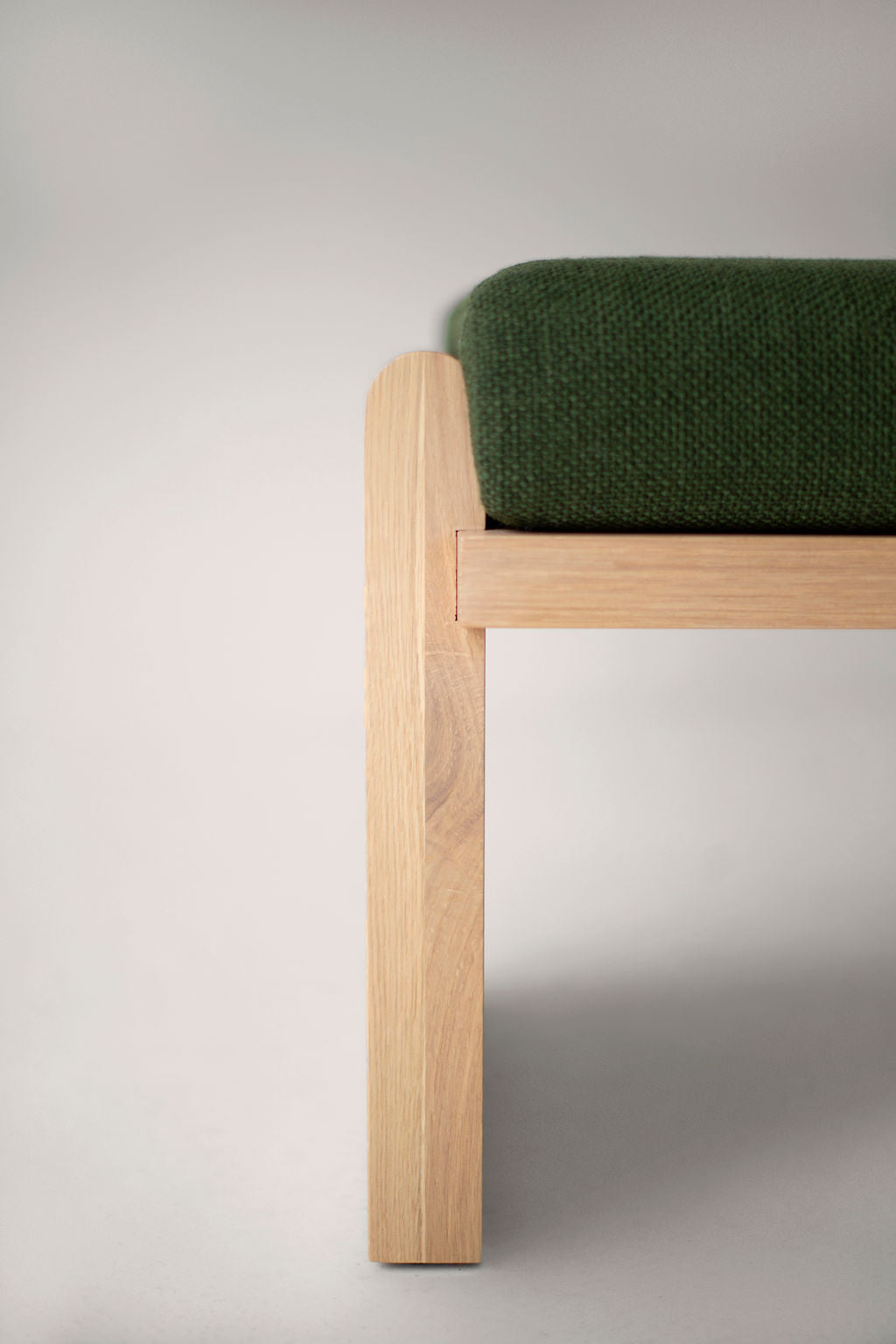 Iris Modern Bench In Bleached Oak for Bertu Home - 2424