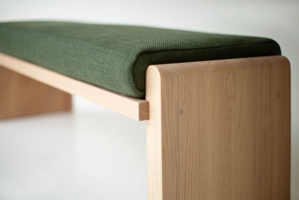 Iris Modern Bench In Bleached Oak for Bertu Home - 2424