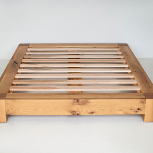 Ithaca Platform Bed Rustic White Oak, image 01