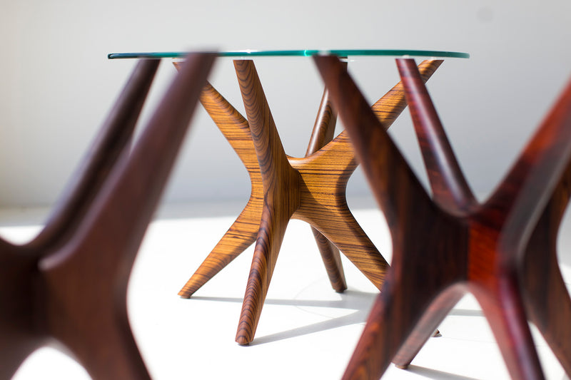 Jax modern side table shown from above