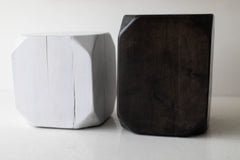 Large Dublin side table made from a solid maple stump