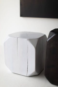 Three Dublin side tables grouped together at different heights