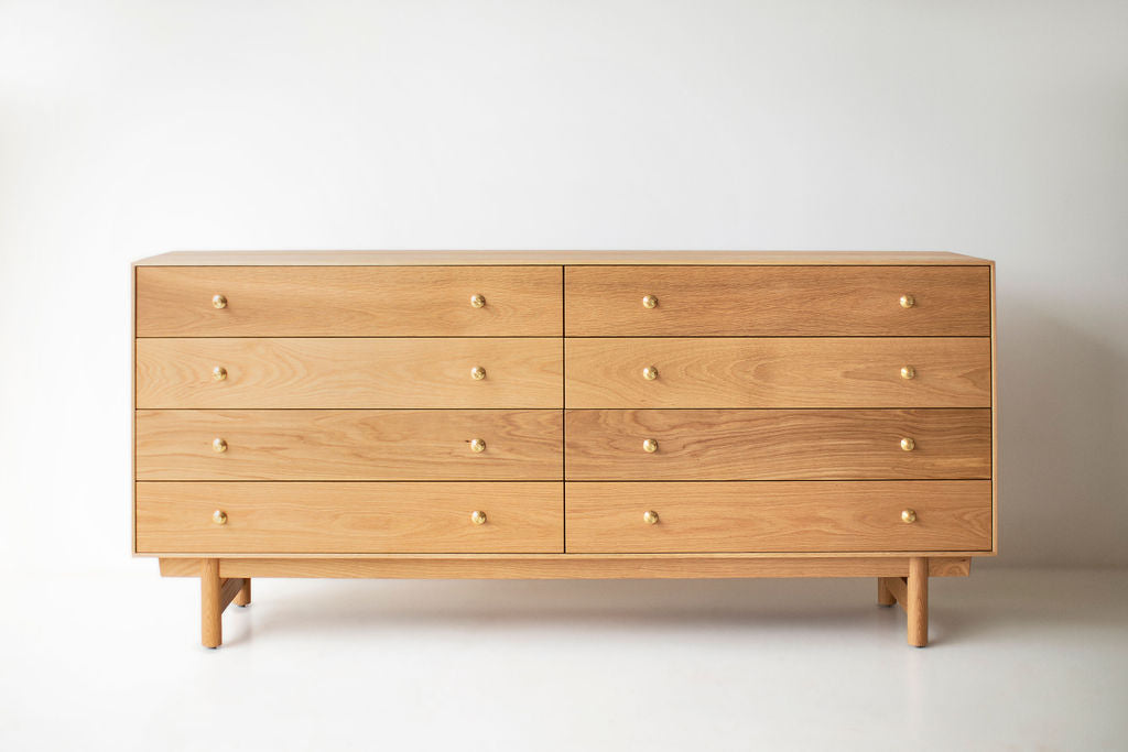 Lawrence Peabody Oak 8 Drawer Dresser