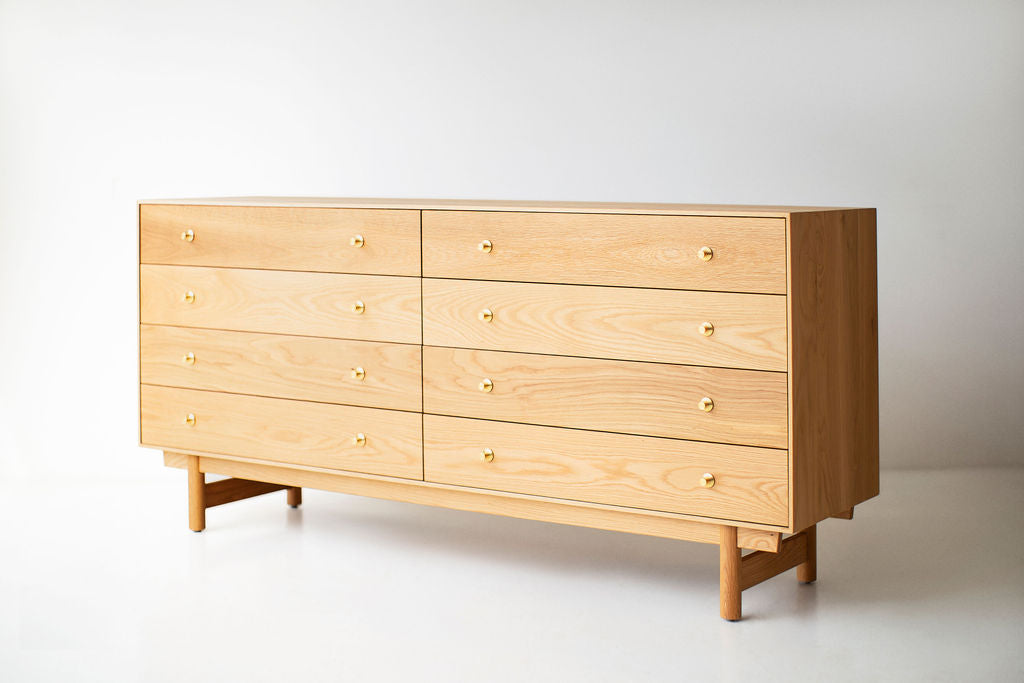 Lawrence Peabody Oak 8 Drawer Dresser