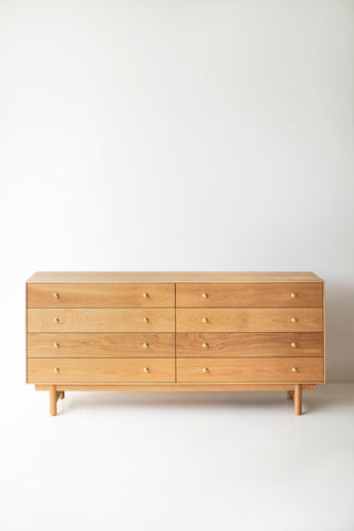 Lawrence Peabody Oak 8 Drawer Dresser, image 10