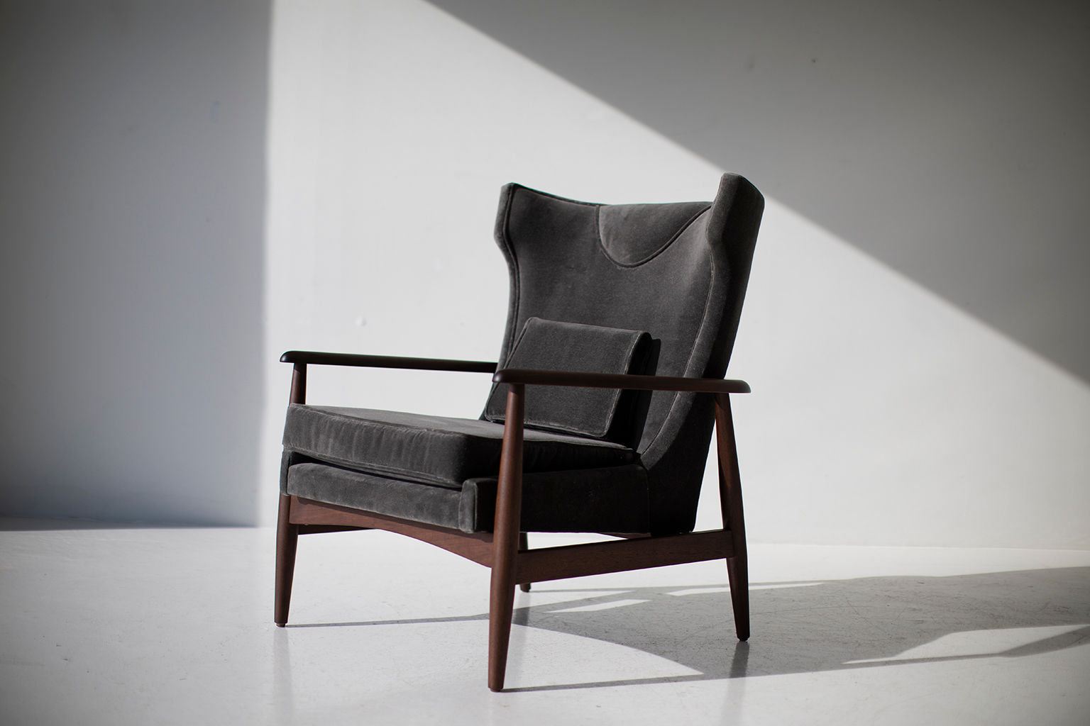 Peabody Modern Wing Chair in Bouclé — Luxury Lounge Chair by Craft Associates®