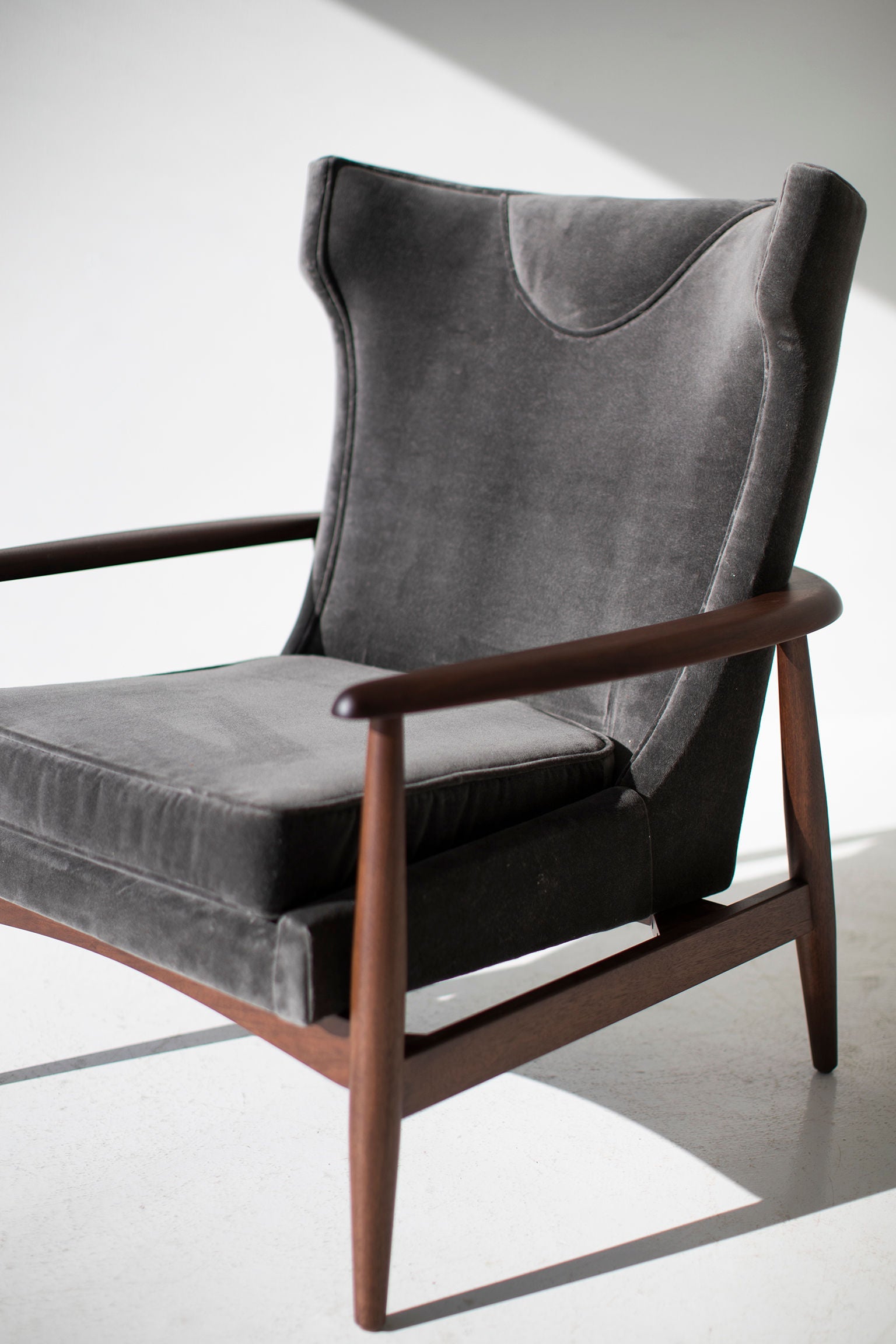 Peabody Modern Wing Chair in Bouclé — Luxury Lounge Chair by Craft Associates®