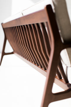Back view of the Peabody Danish sofa frame