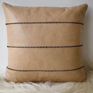 Leather Throw Pillow The Mode Collection Image 01