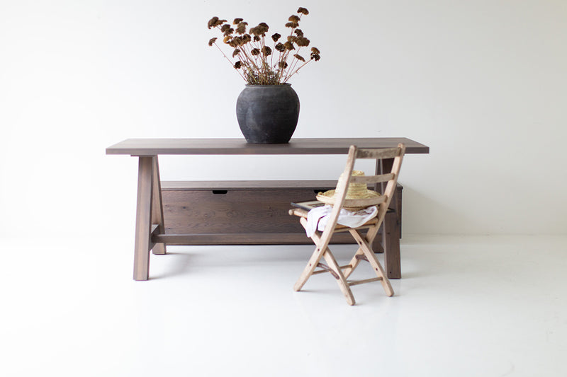 Full view of the Liberty farm table against a neutral backdrop