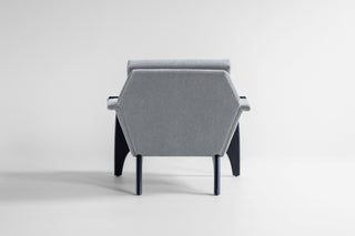 Modern luxury Low Lounge Chair in mohair styled in a contemporary living room by Craft Associates®