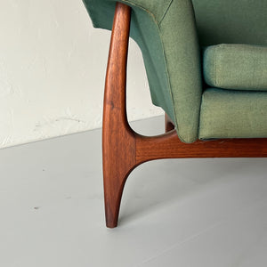 Mid Century Modern Deco House High Back Lounge Chair